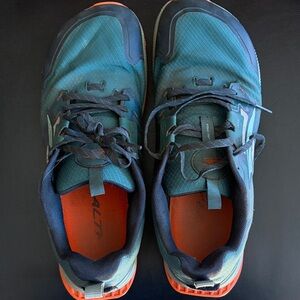 Altra Lone Peak 7 in Teal and Orange